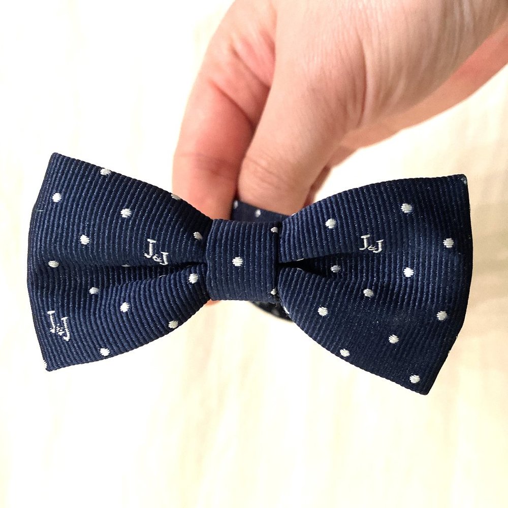 Baby Bow Tie Navy Blue One Size 0-24 Months